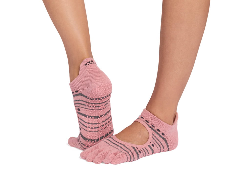 ToeSox Bellarina Full Toe Soft Red