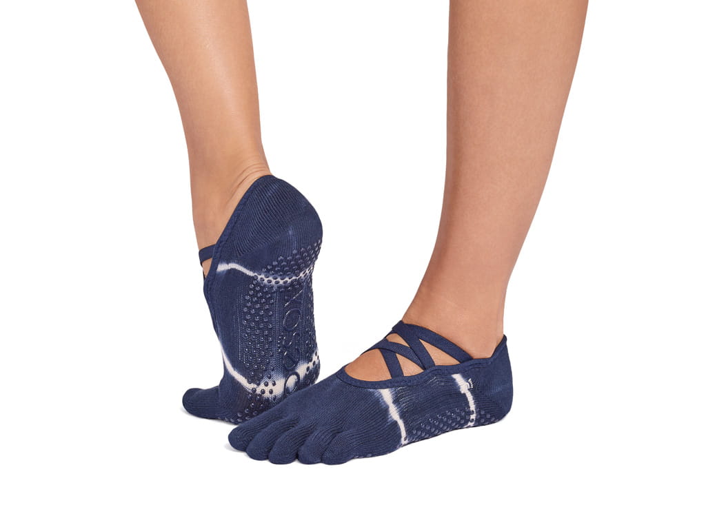 ToeSox Elle Full Toe Soul Blue Tie Dye