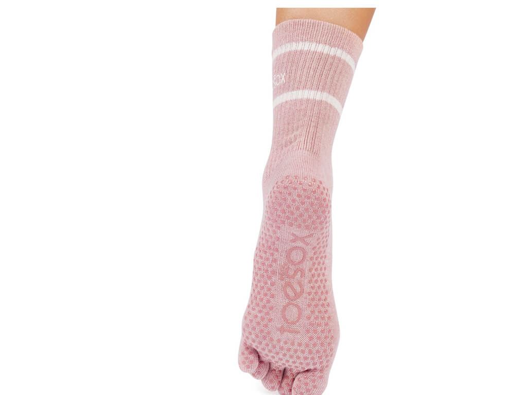 ToeSox Crew Full Toe Camellia Heather