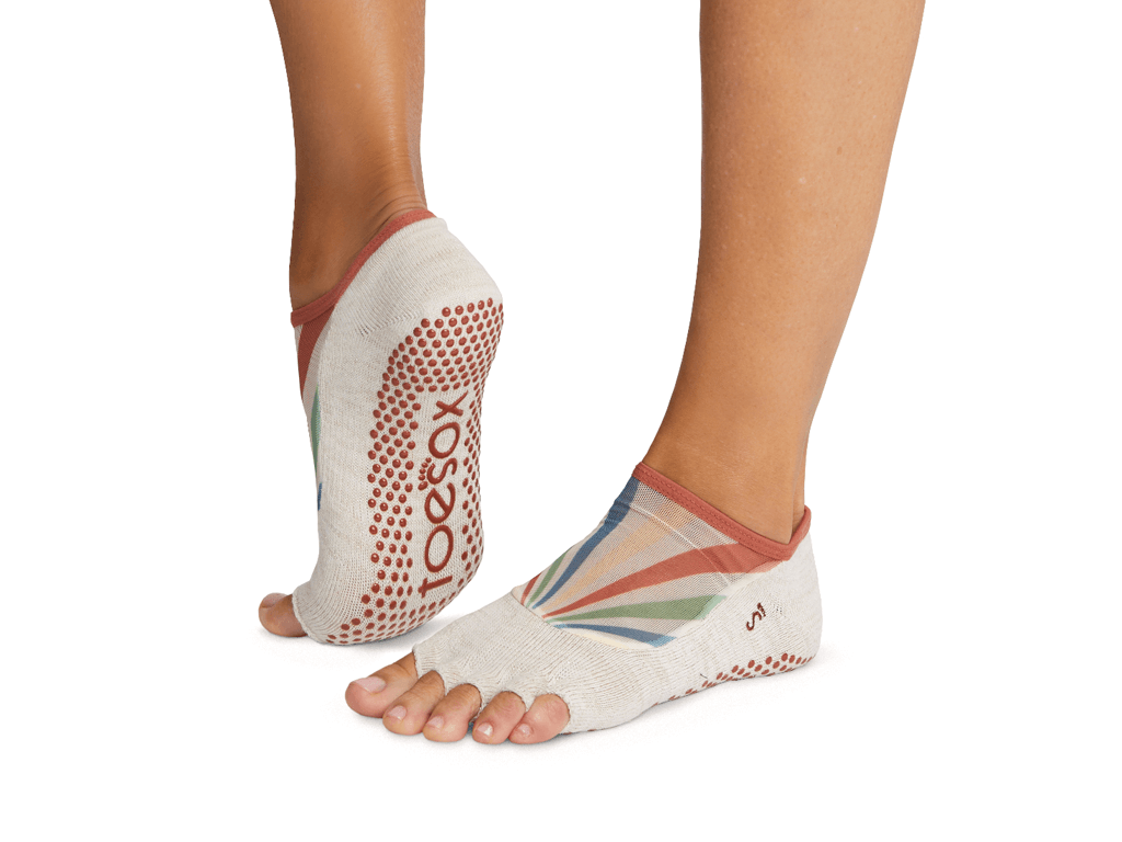 ToeSox Luna Half Toe Vintage Rainbow