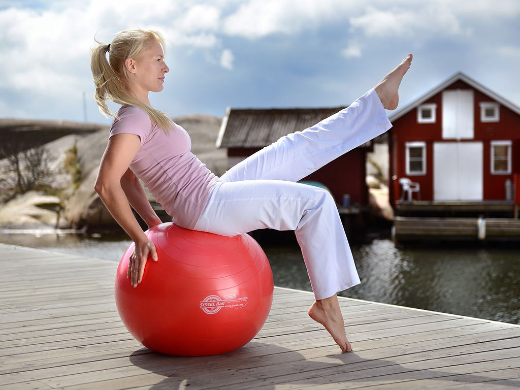 SISSEL Gymnastikball rot
