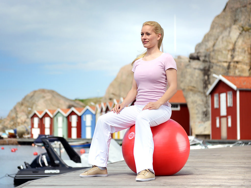 SISSEL Gymnastikball rot