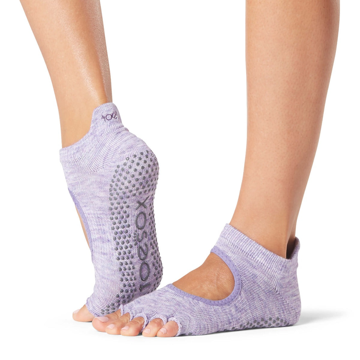 ToeSox Bellarina Half Toe Heather Purple