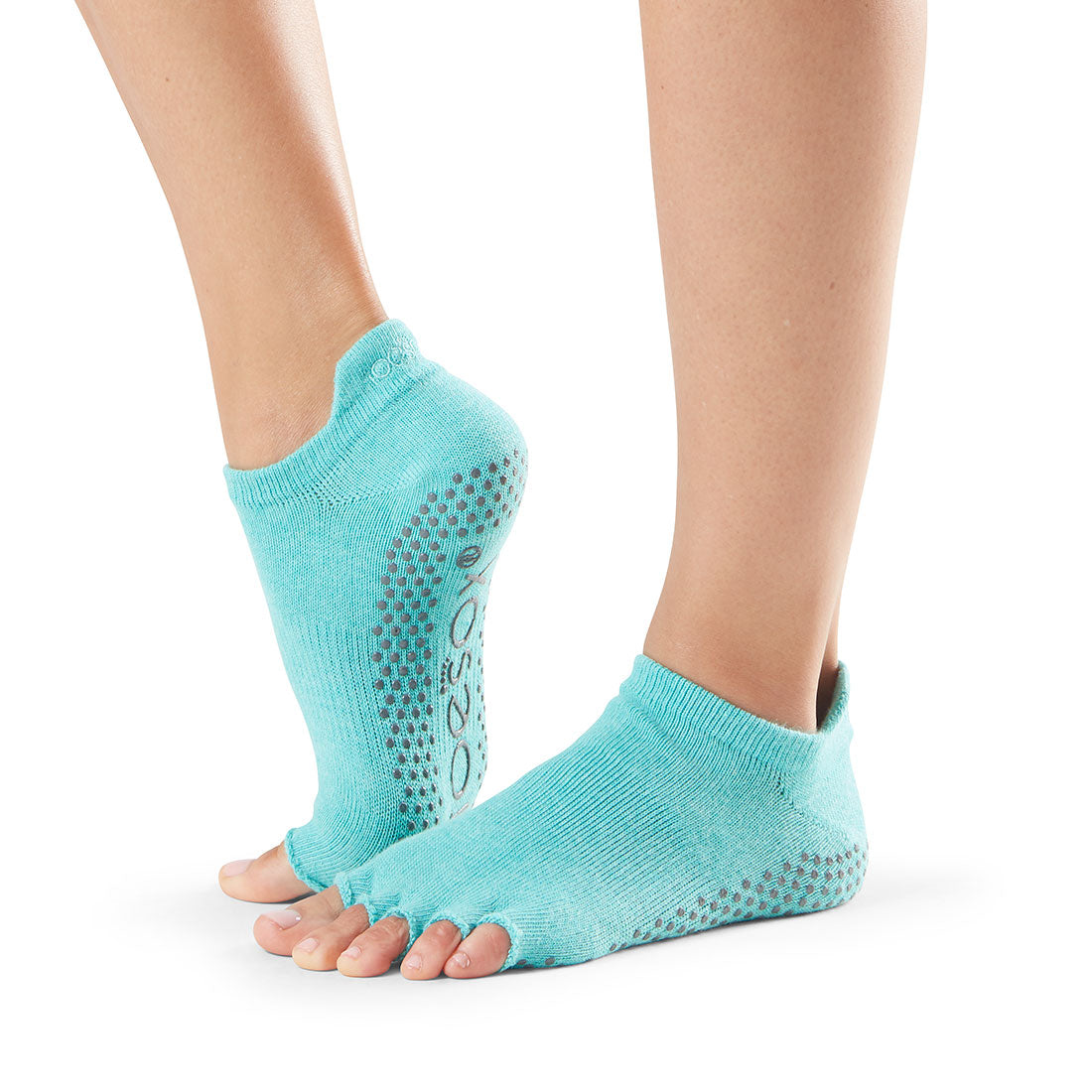 ToeSox Low Rise Half Toe Aqua