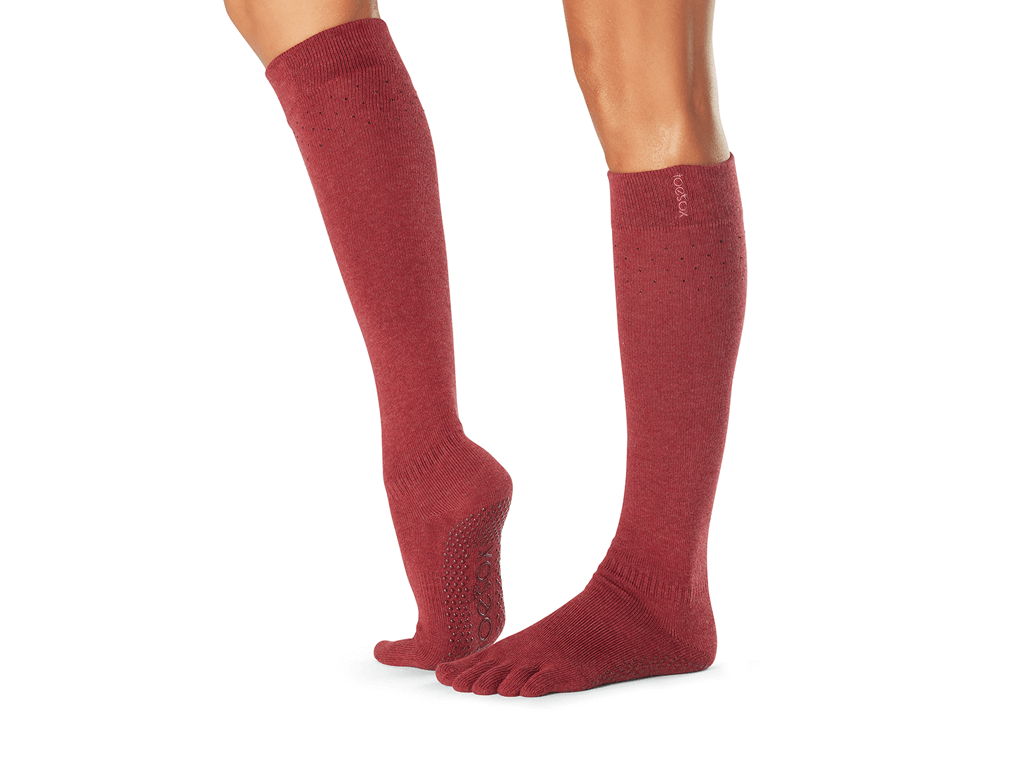 ToeSox Scrunch Full Toe Knee High Mesa