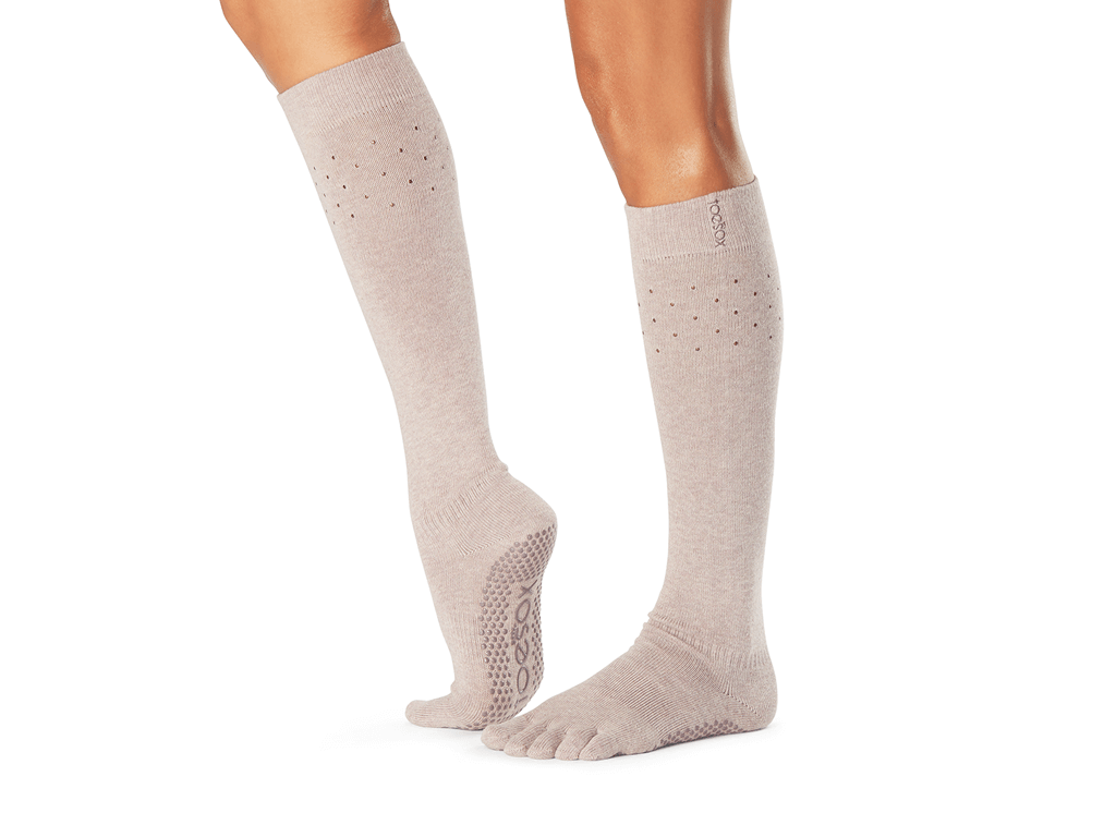 ToeSox Scrunch Full Toe Knee High Primrose