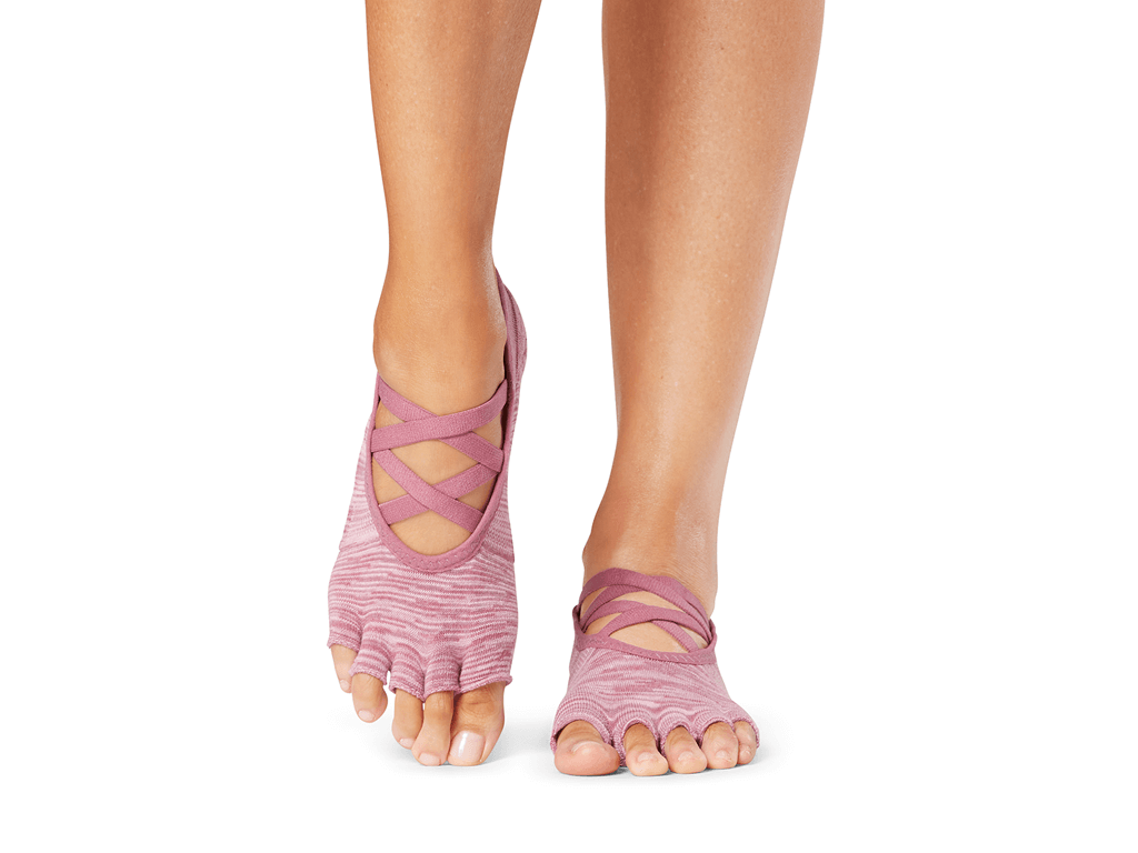 ToeSox Elle Half Toe Tec Berry space dye