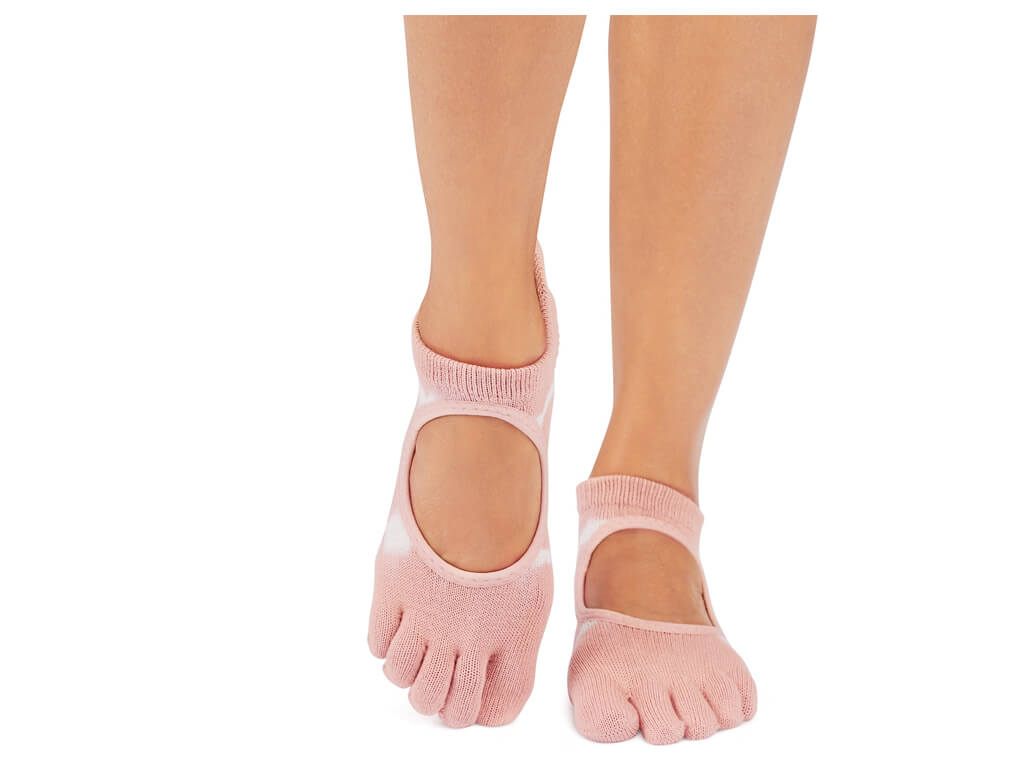 ToeSox Bellarina Full Toe Petal Tie Dye Stripe