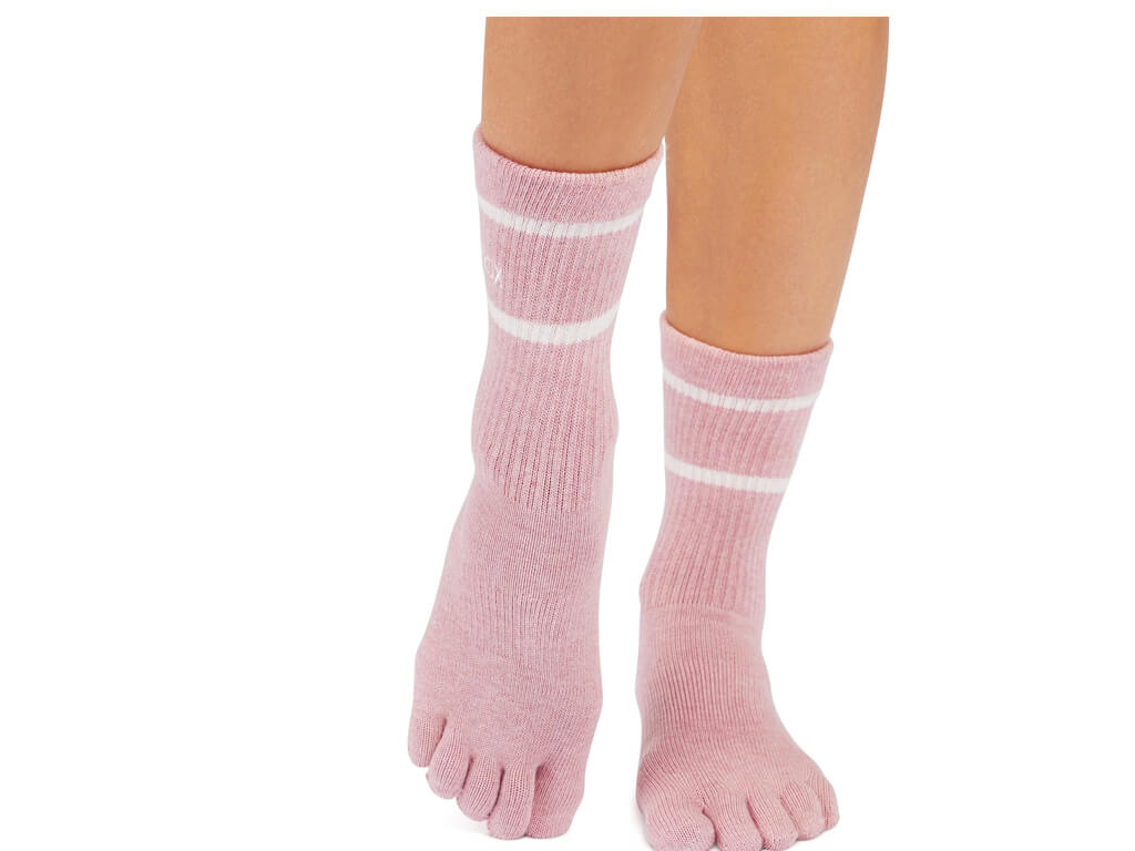 ToeSox Crew Full Toe Camellia Heather