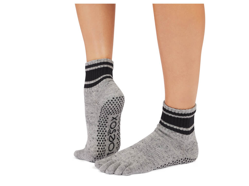 ToeSox Melody Full Toe Grey Speckle