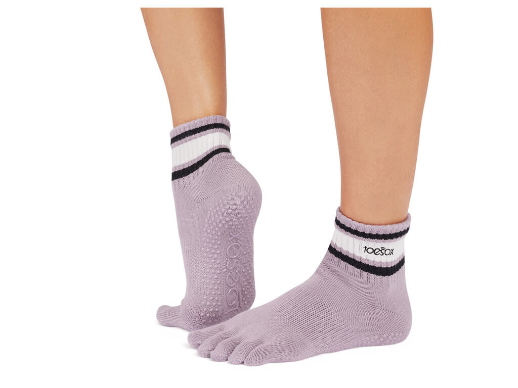 ToeSox Melody Full Toe Lavender Mist Stripe