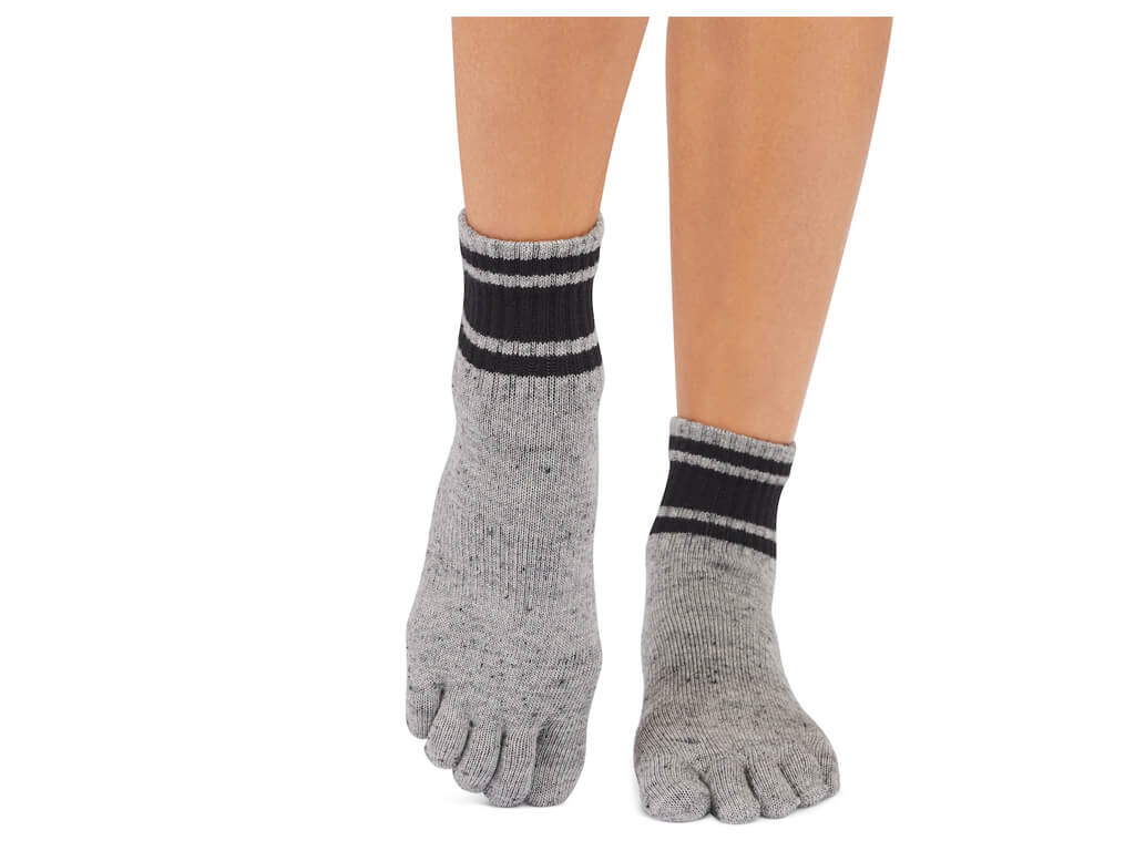ToeSox Melody Full Toe Grey Speckle