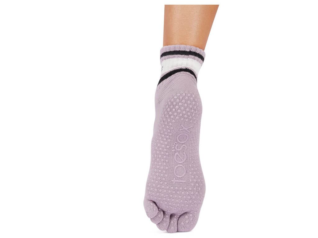 ToeSox Melody Full Toe Lavender Mist Stripe