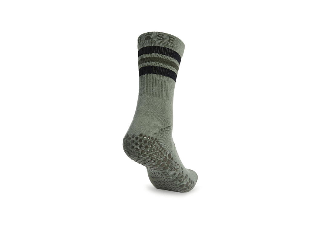 Base 33 Grip Crew Olive Stripe