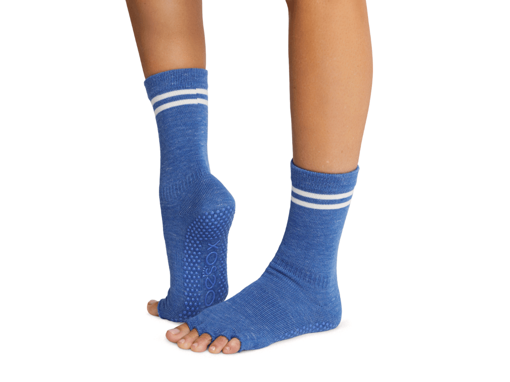 ToeSox Crew Half Toe Royal Blue