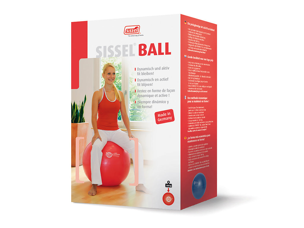 SISSEL Gymnastikball rot Verpackung