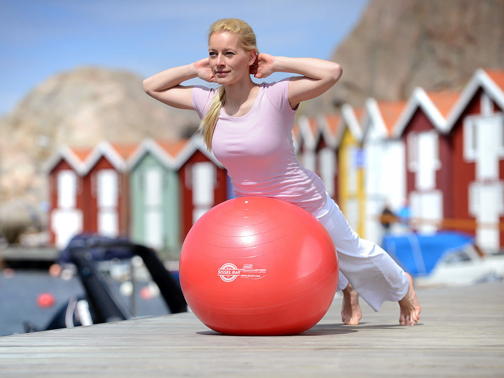 SISSEL Gymnastikball rot