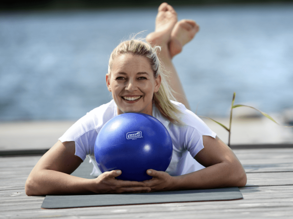 SISSEL Pilates Soft-Ball blau