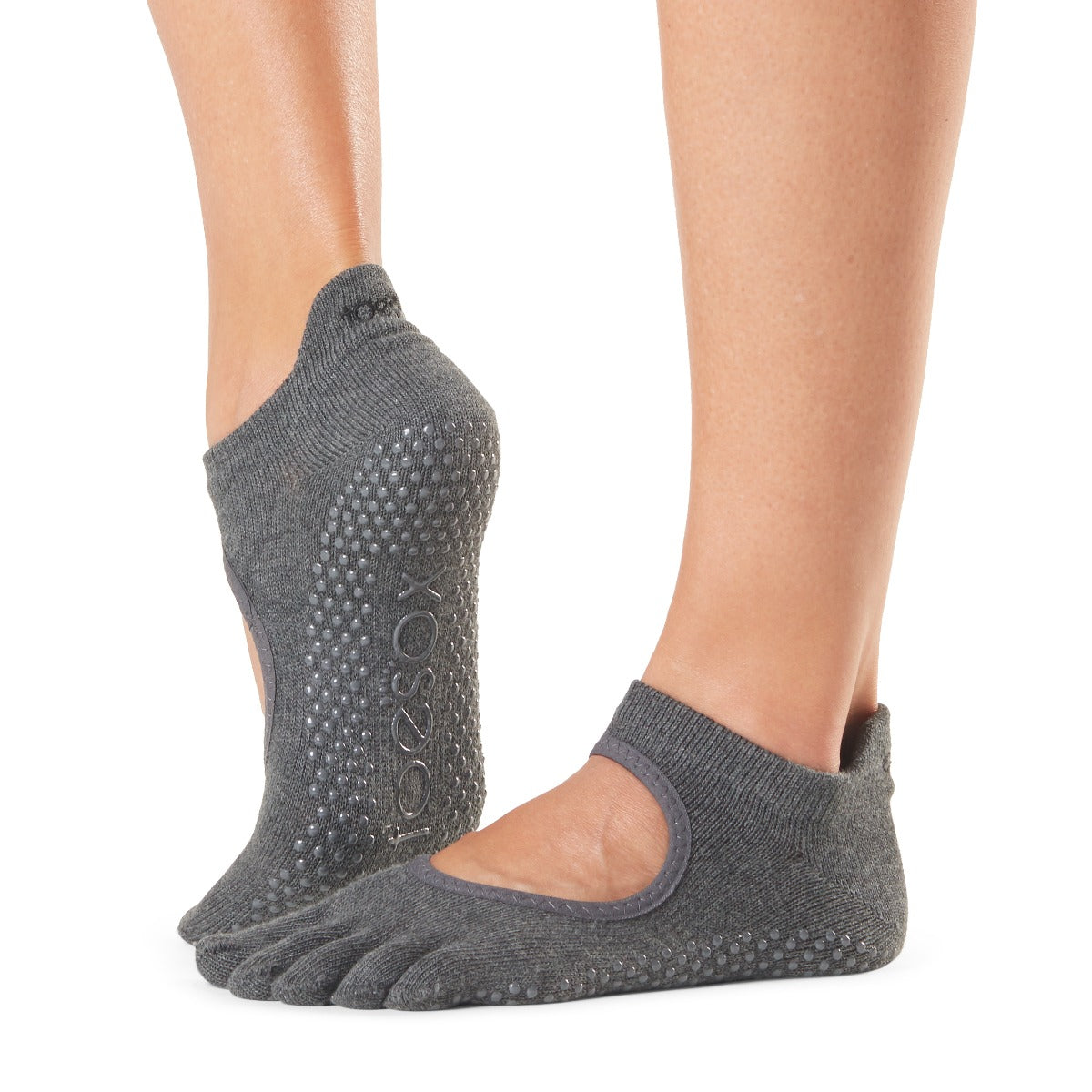 ToeSox Bellarina Charcoal Grey