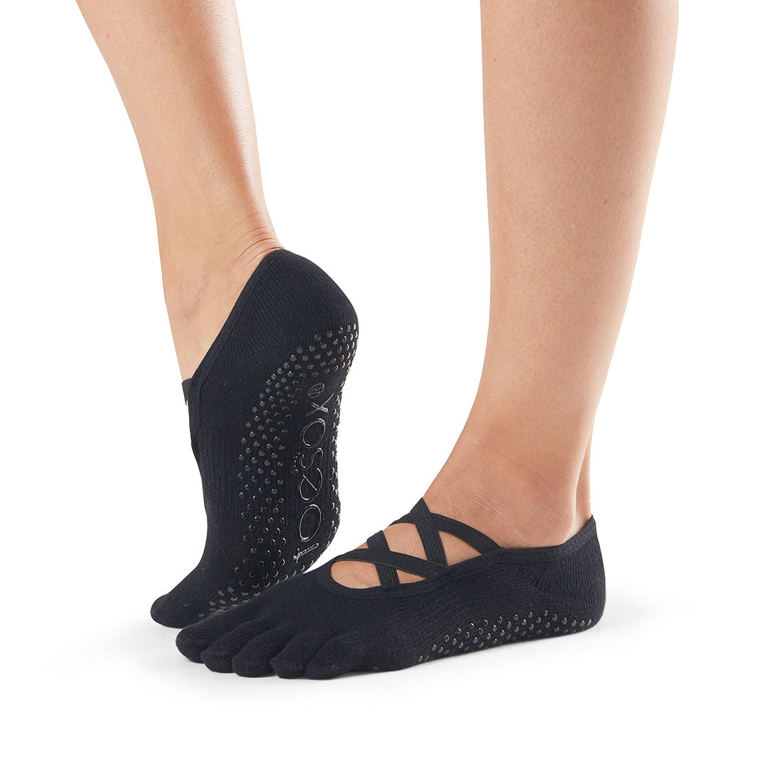 ToeSox Elle Full Toe Black