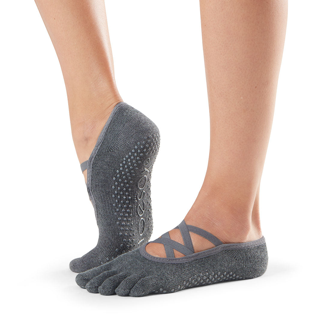 ToeSox Elle Full Toe Charcoal