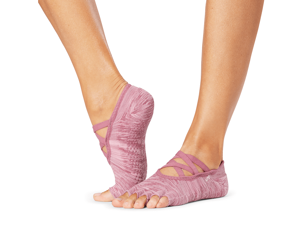 ToeSox Elle Half Toe Tec Berry space dye
